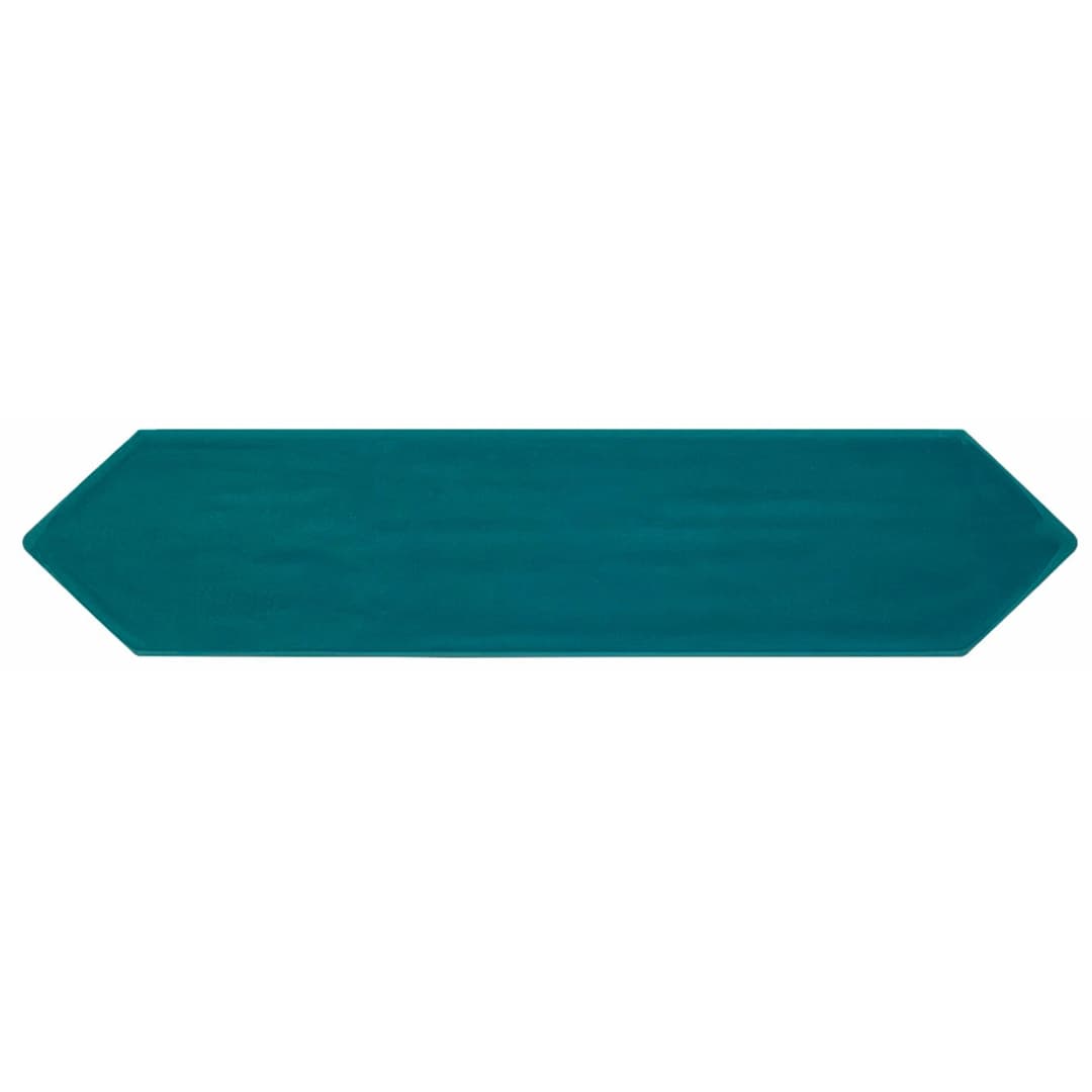 Cerámica Muro Flow Picket Peacock Green Brillo 7.7x30.5 cm