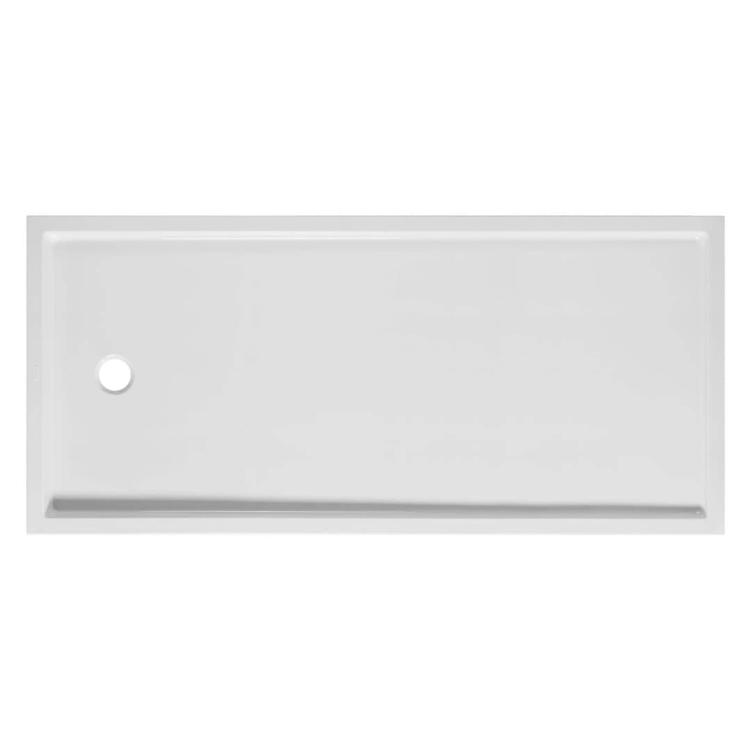 Receptáculo Blanco Piano Sin Antideslizante 150x90 cm