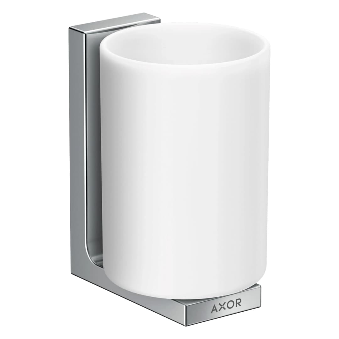 Portavaso Universal Vidrio y Metal Cromado 7x9x11.1 cm