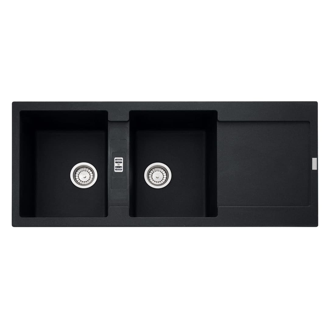 Lavaplatos Maris 2 Cubetas Y Escurridor Quarzo 600x1330x290 mm