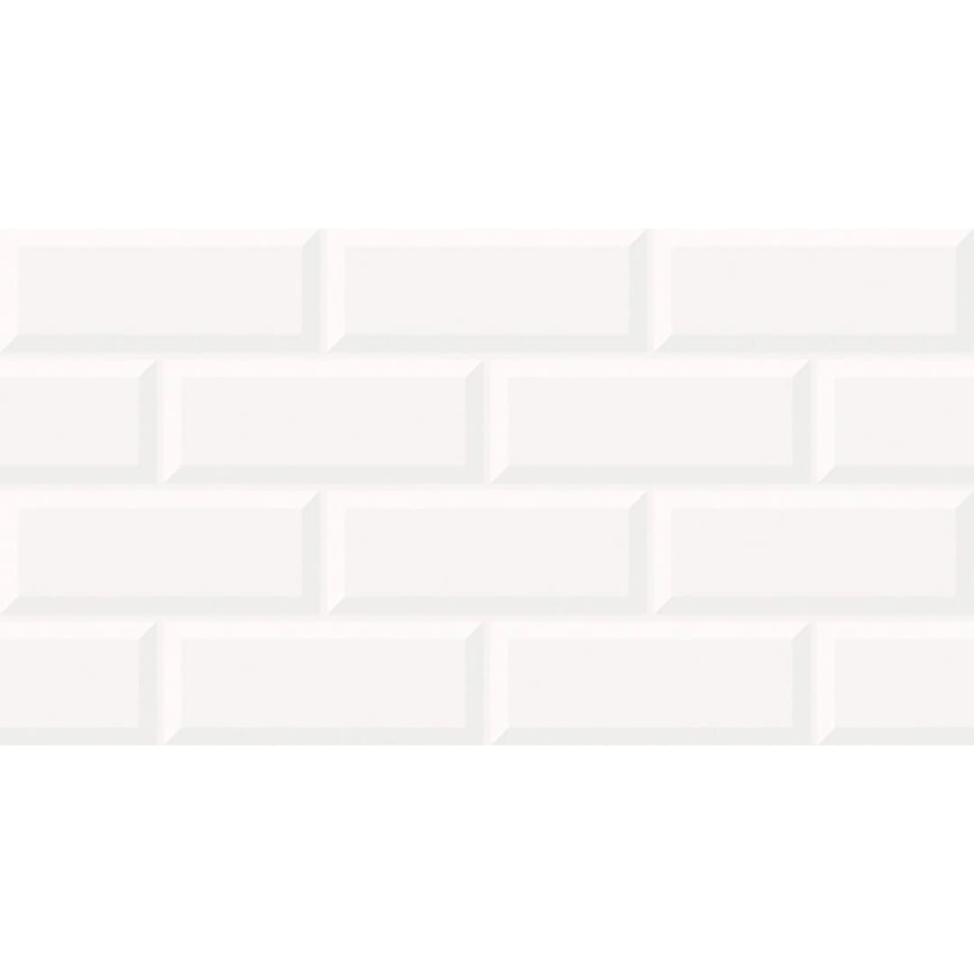 Cerámica Muro Kraft White Plus Brillante 32x57 cm