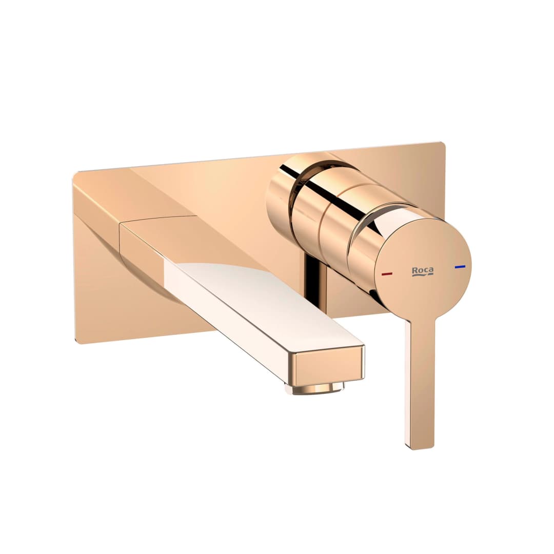 Grifería Lavamanos Naia Muro 20 cm S/Desagüe A5a3596rg0 Oro Rosado