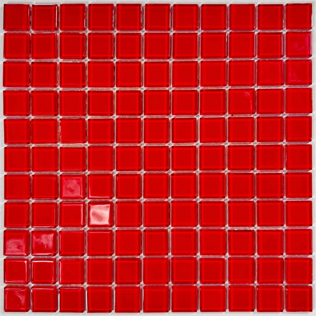 Mosaico Crystal Rojo 30x30 cm