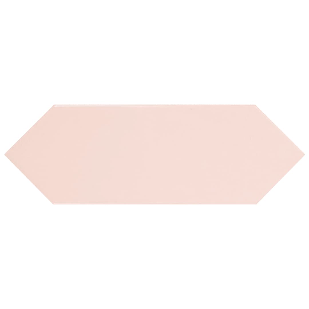 Cerámica Muro Picket Petal Pink Brillante 10x30 cm