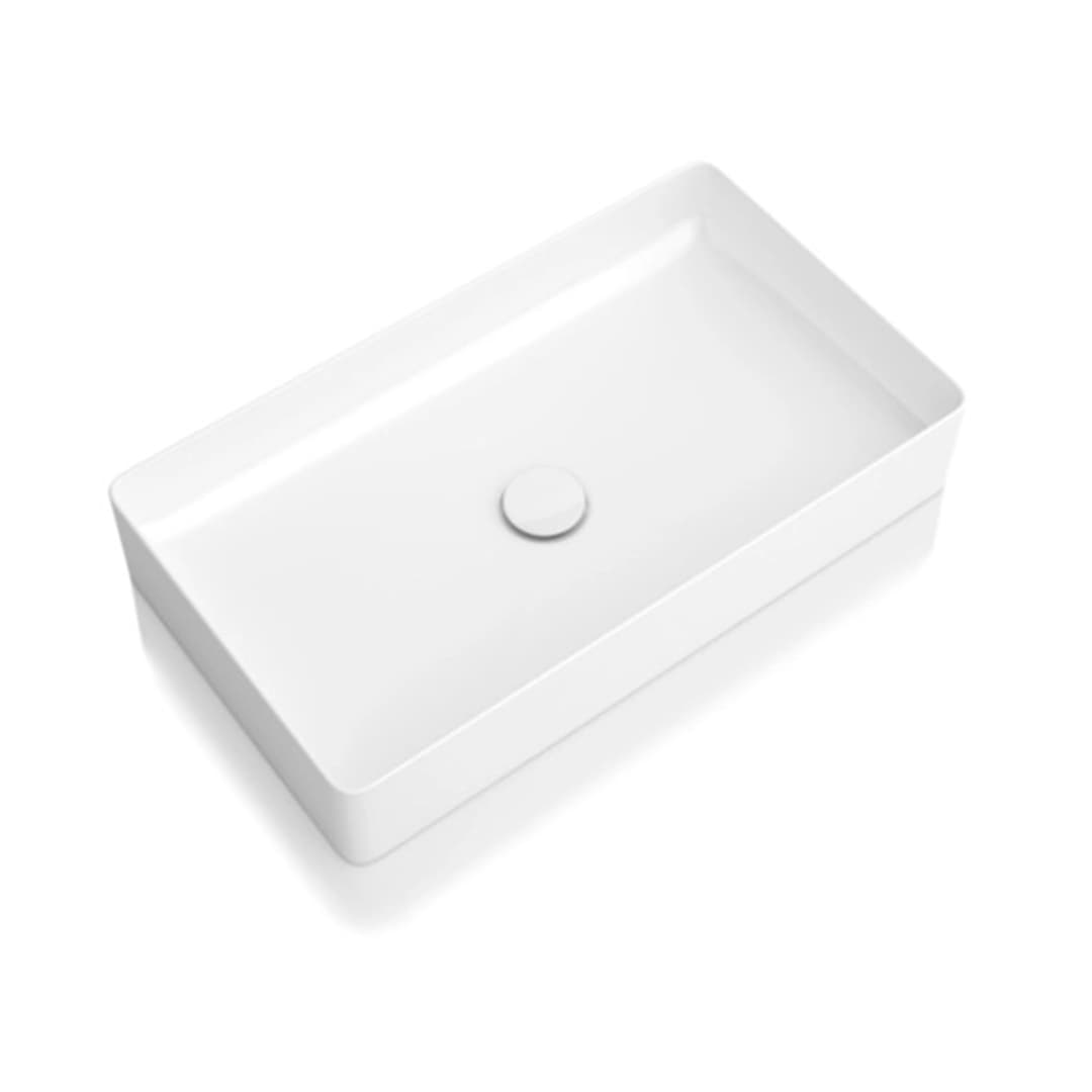 Lavamanos de Sobreponer Living Square Blanco 60x34 cm