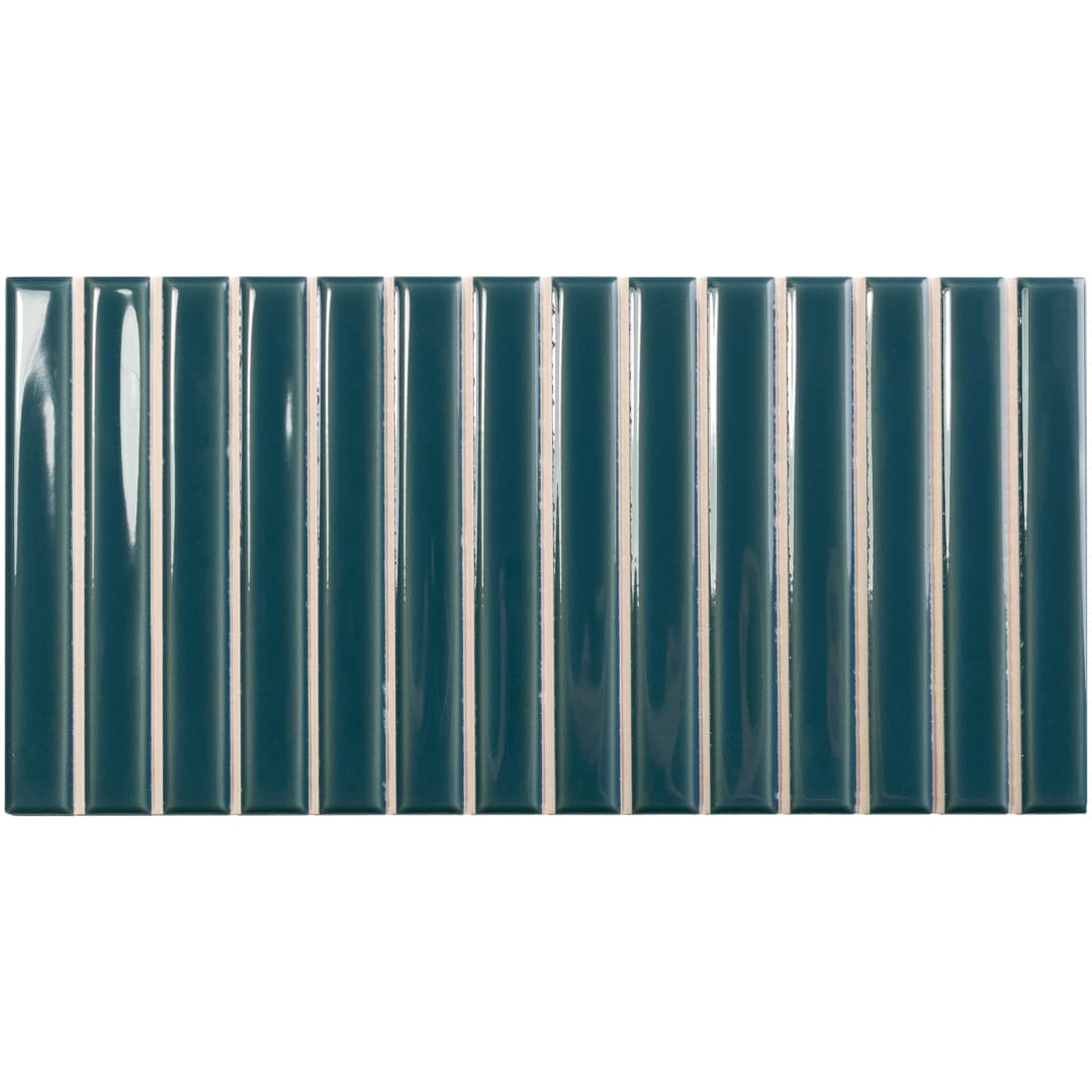 Cerámica Muro Sweet Bars Azul Brillante 12.x25 cm