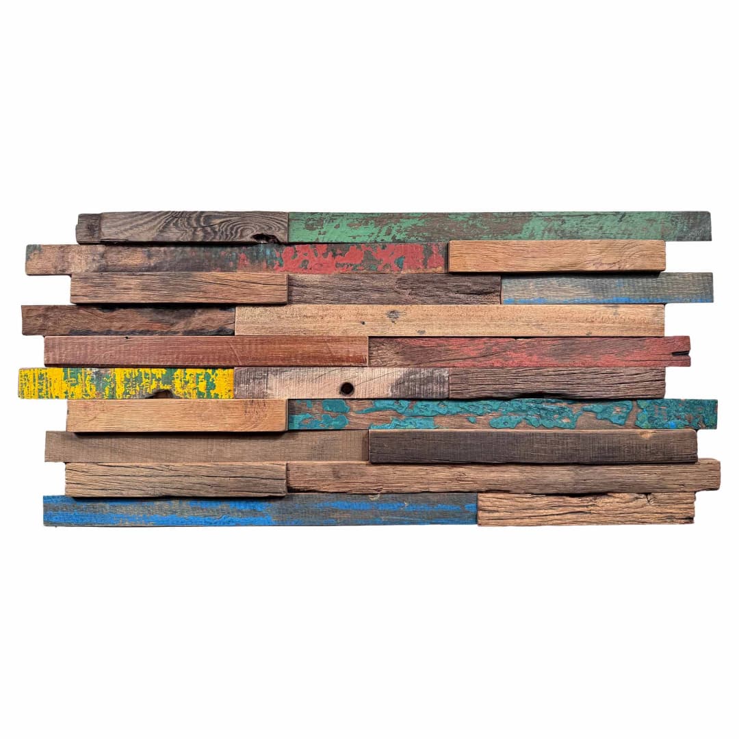 Mosaico Madera Old Boat Colores Nat Liston 30x60 cm