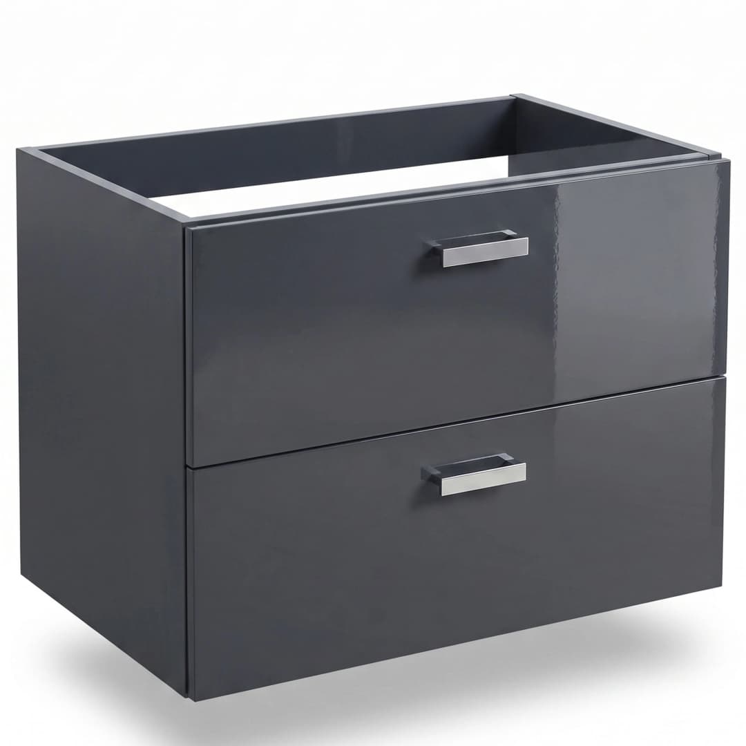 Mueble Base Victoria Basic 2 Cajones 800 mm Gris Antracita