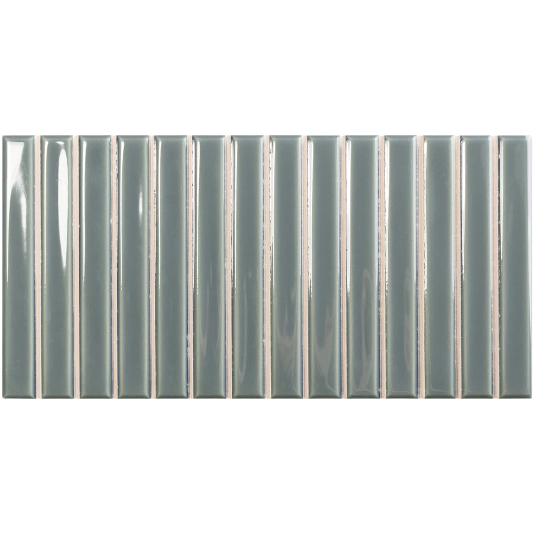 Cerámica Muro Sweet Bars Gris Brillante 12.x25 cm