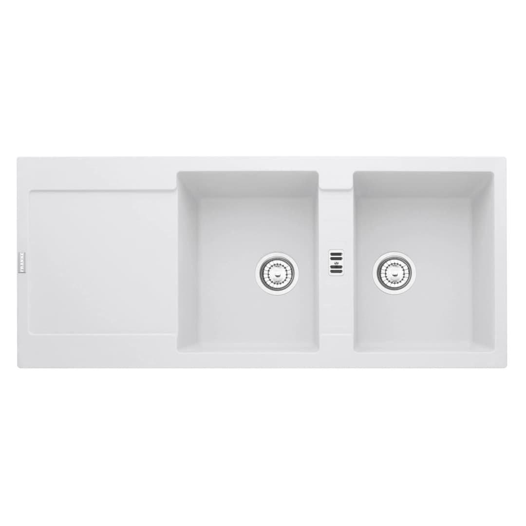 Lavaplatos Maris 2 Cubetas Blanco 116x50x20 cm