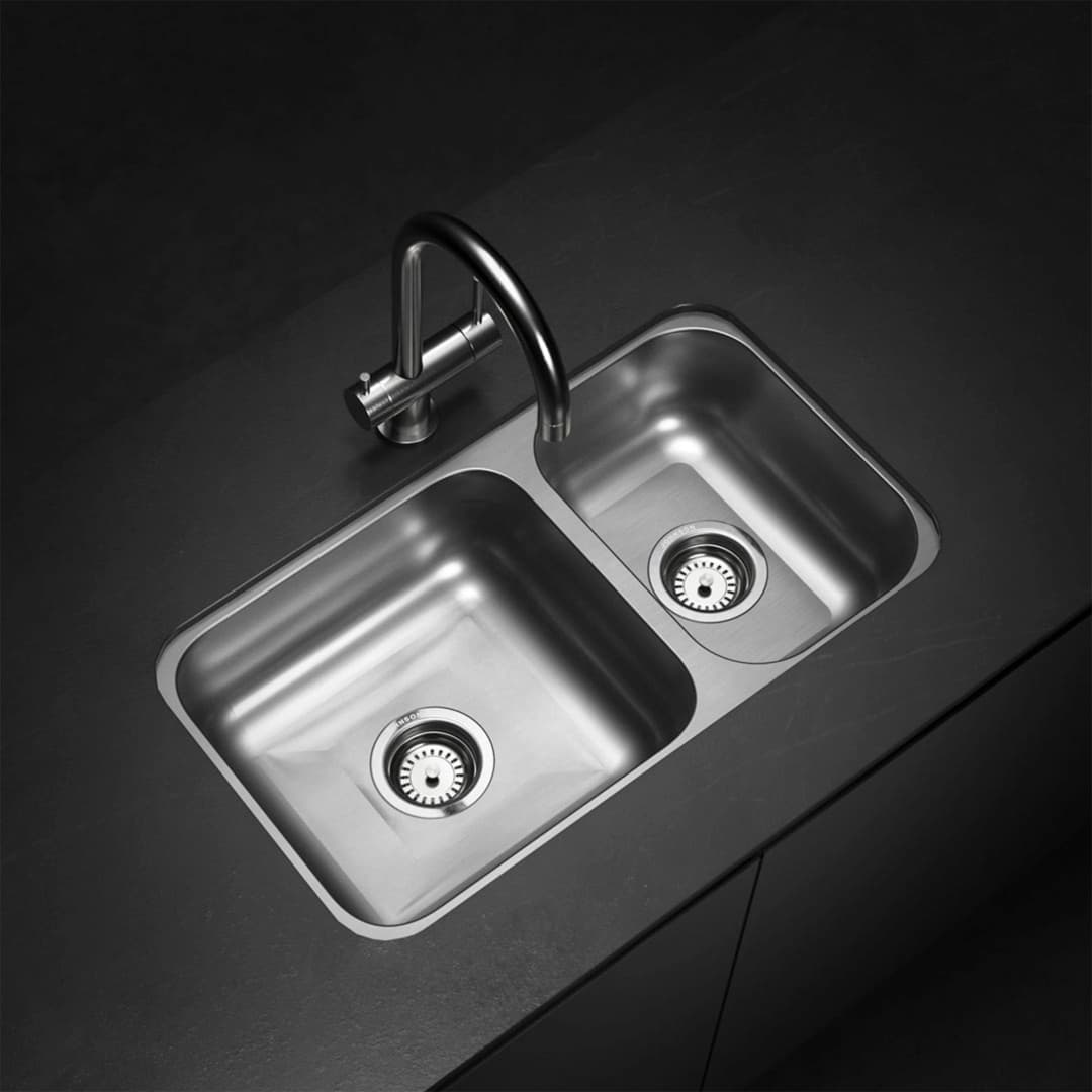 Lavaplatos R37/18 2 Cubetas Acero Inoxidable 304 633x340x180 mm