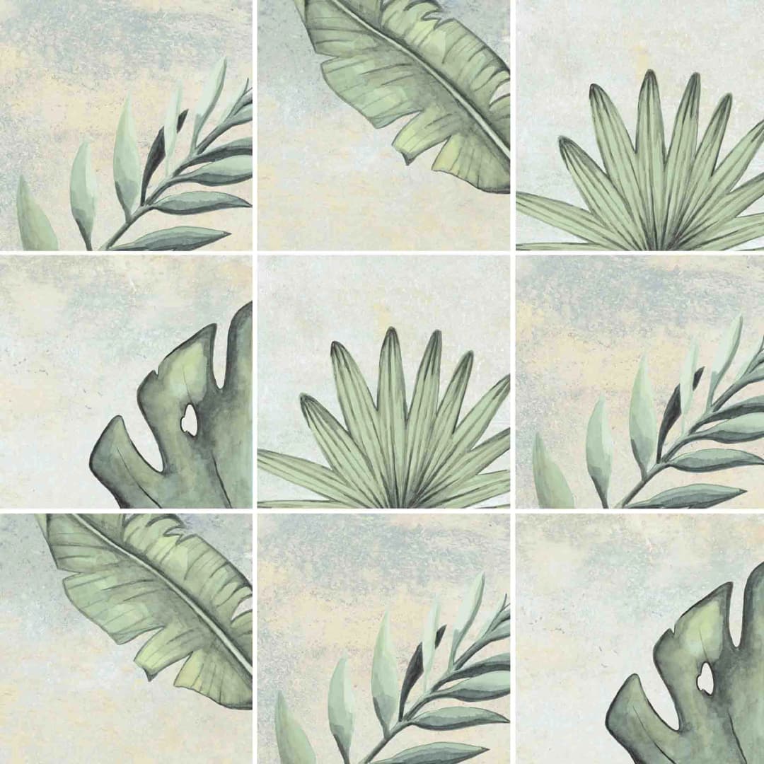 Porcelanato Botanic Jade Mate Antideslizante 25x25 cm