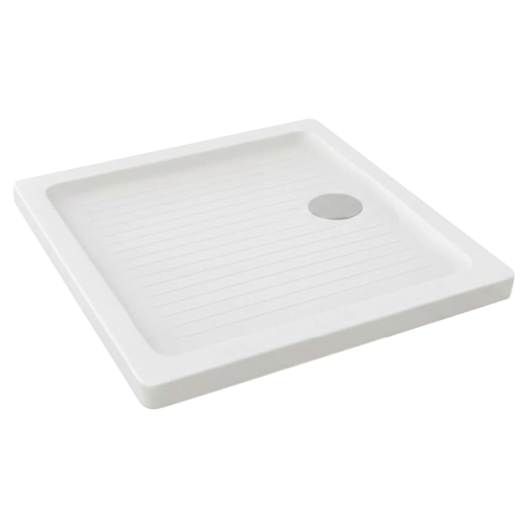 Receptáculo Sena 800x800 mm con Desagüe, Soportes y Faldón