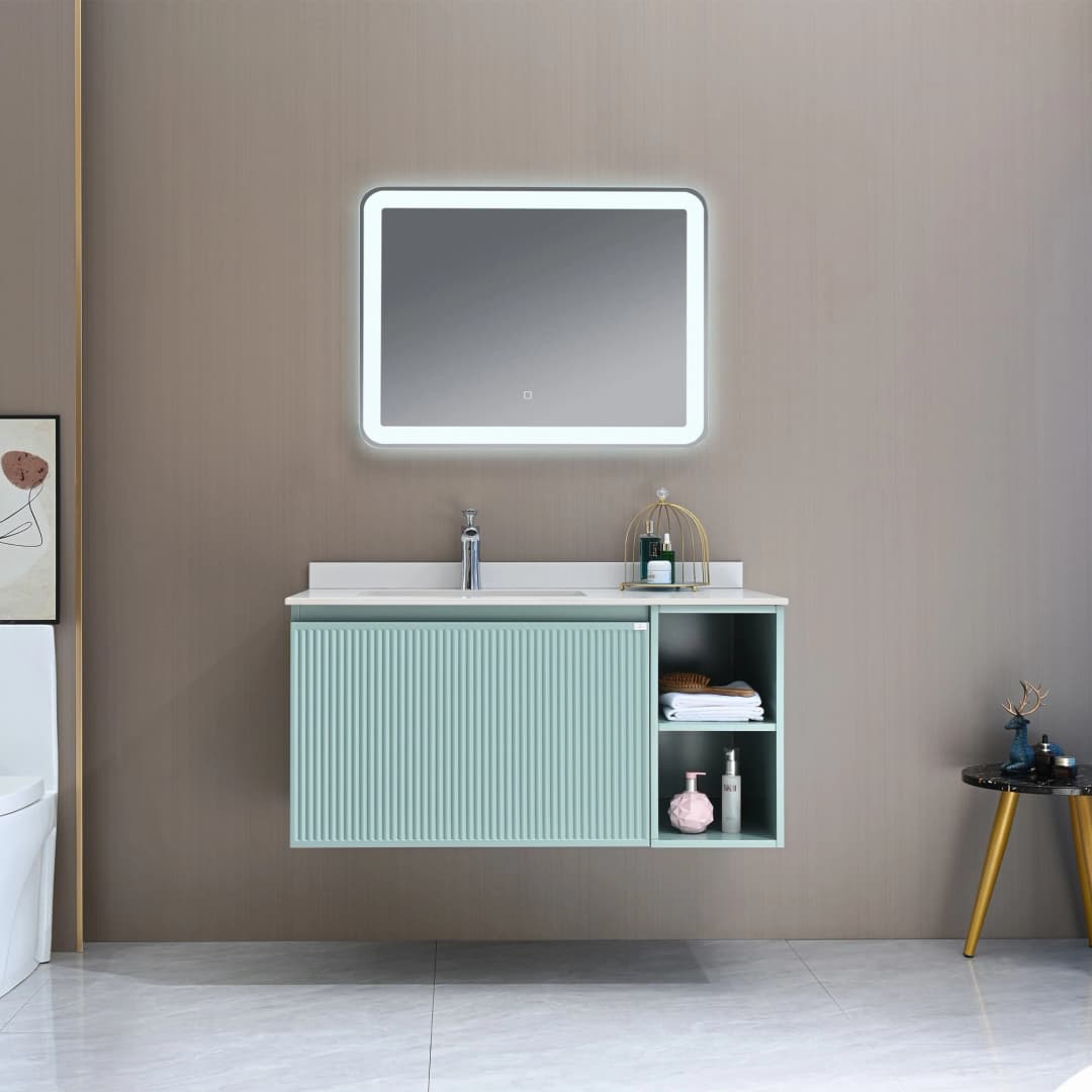 Mueble de Baño Giorgia con Lavamanos 1000 mm 1 Cajón Minty Green
