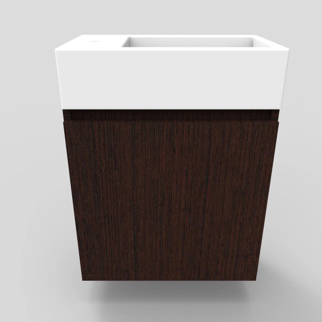 Mueble de Baño Aria con Lavamanos 450x254x470 mm 1 Puerta Wengue
