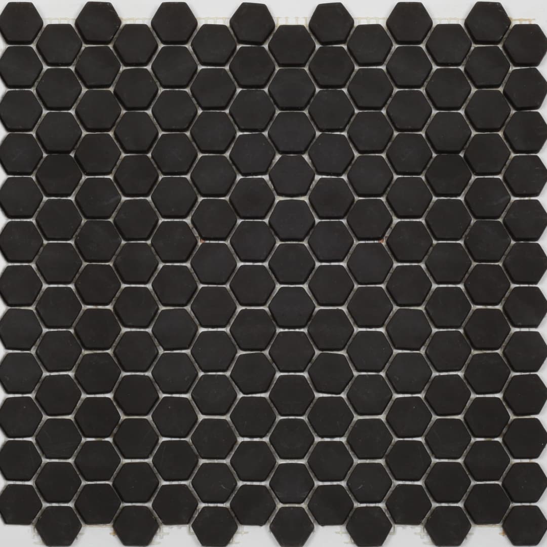 Mosaico Antracita Mate Hexagonal 31x31 cm
