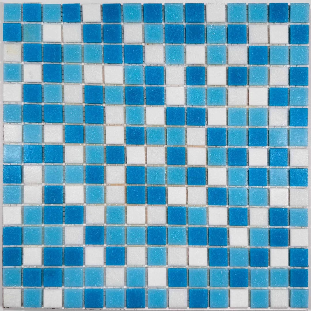 Mosaico Mezcla Cielo 32x32 cm