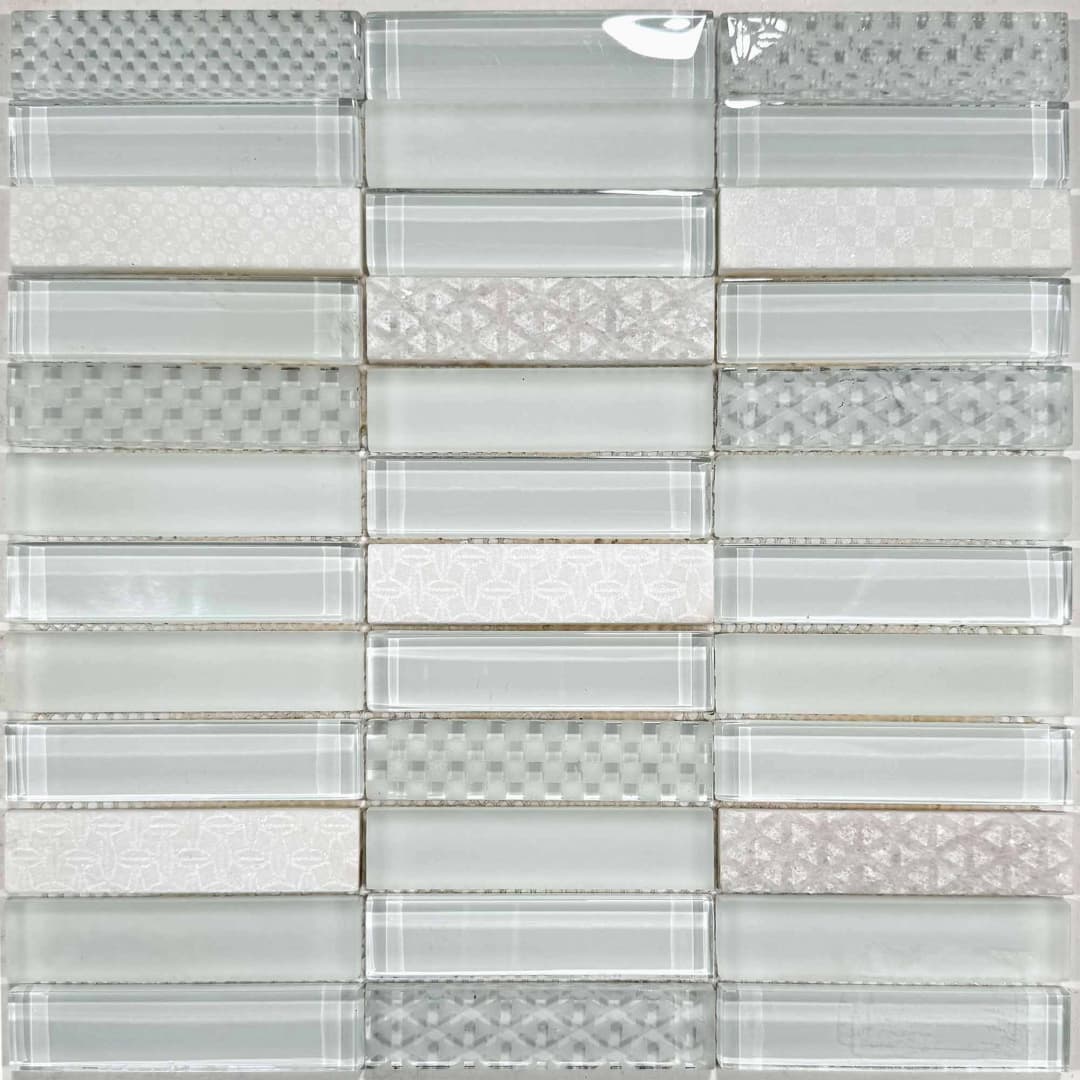 Mosaico Crystal Stone Blanco 30x30 cm