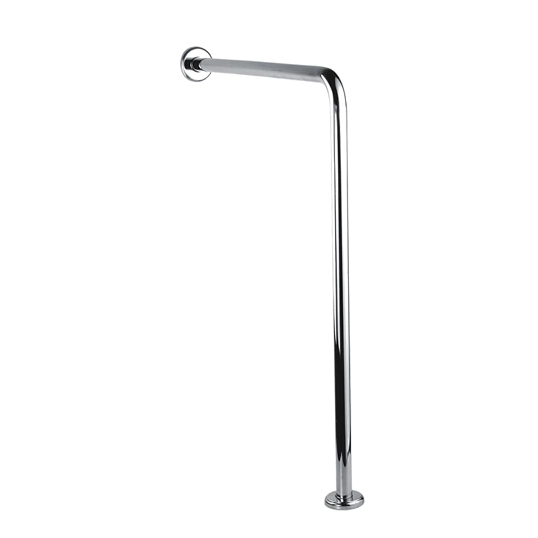 Barra De Seguridad Global Vertical 79X85 cm A Piso Acero Inoxidable Satinado