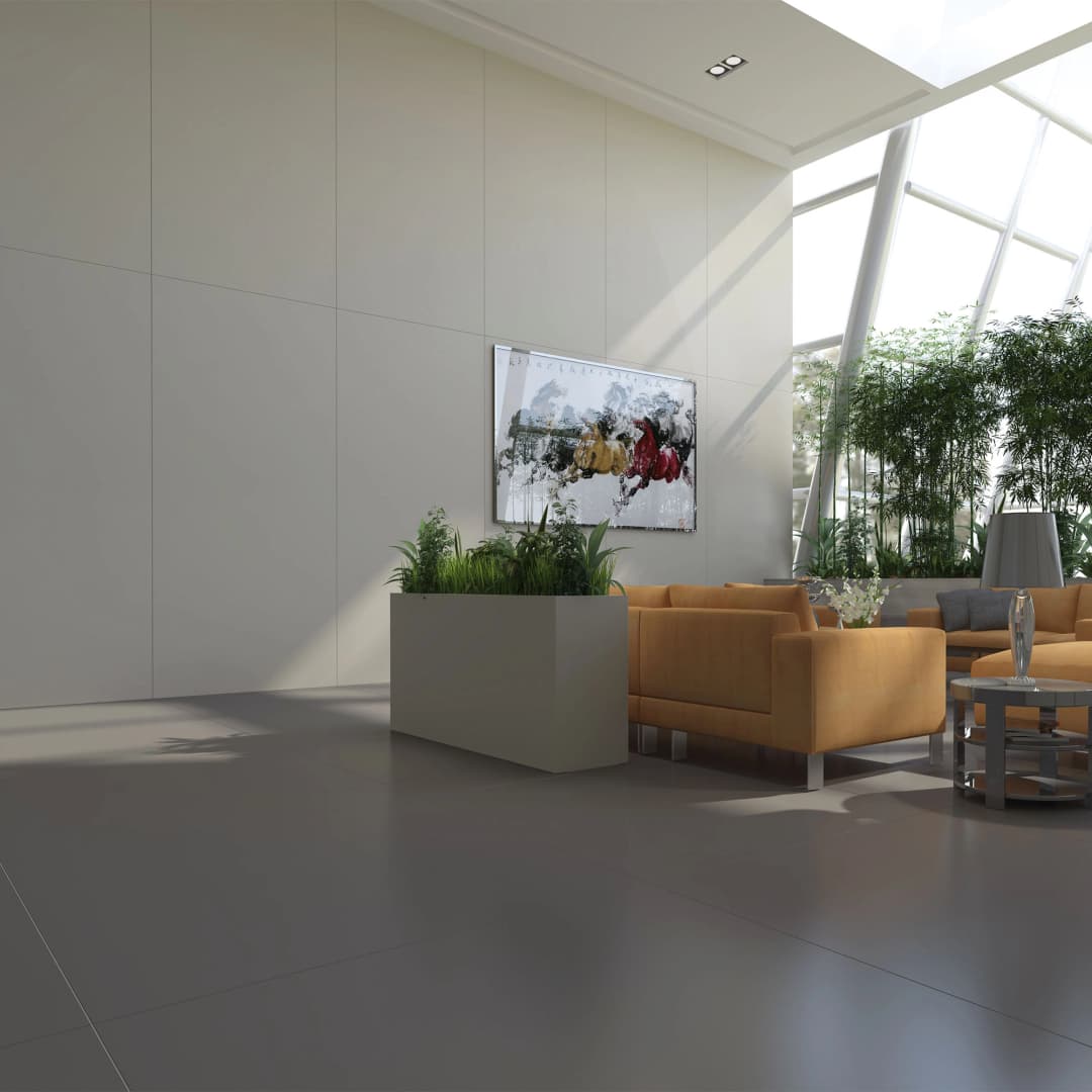 Plancha Ultracompacto Uni Light Grey Mate 135x305