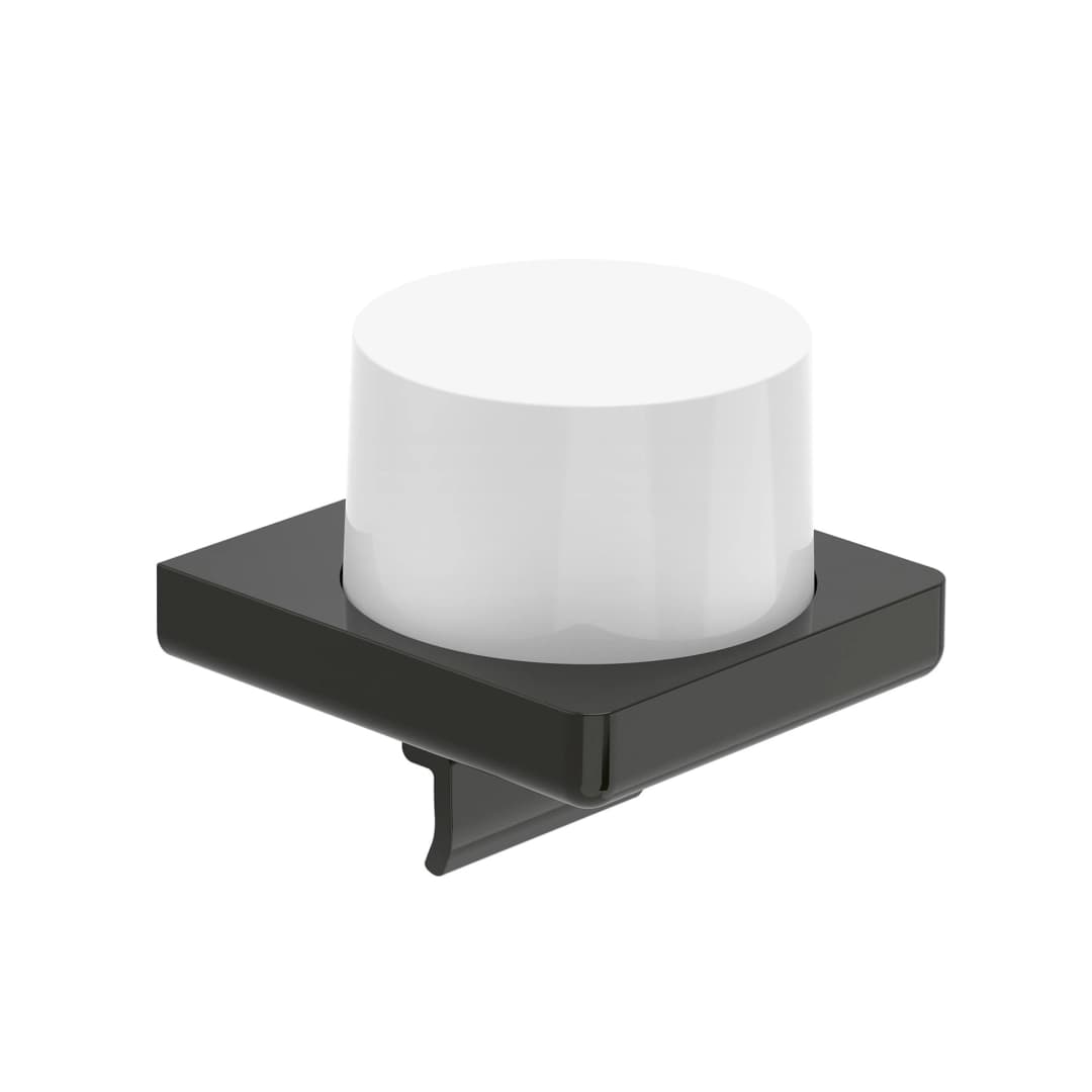 Dispensador de Jabón Tempo Metal Negro 12x11x11.3 cm
