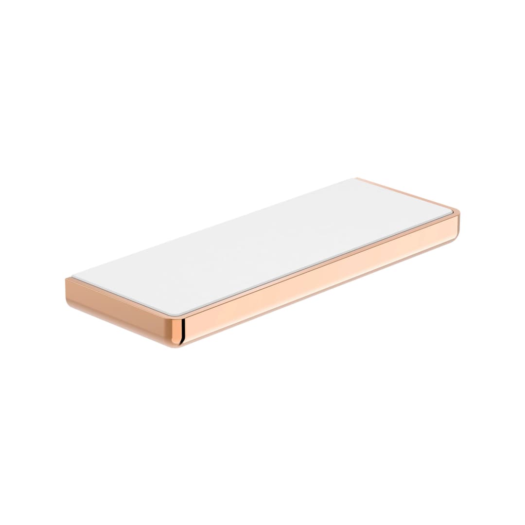 Repisa Tempo Mural Metal Rosado 30x11x2.5 cm