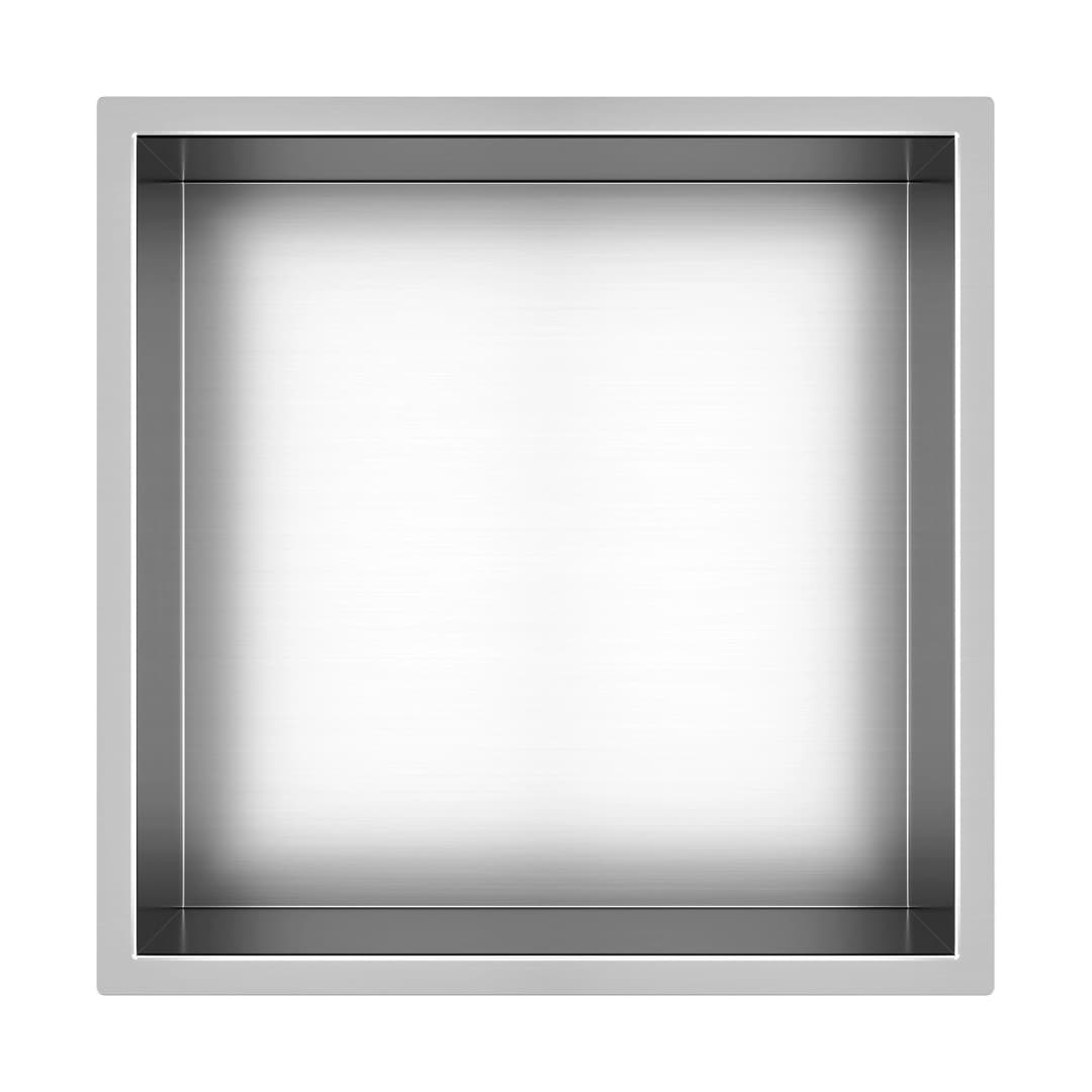 Nicho de Ducha Block Acero Inoxidable 304 Gris 33x33x10 cm