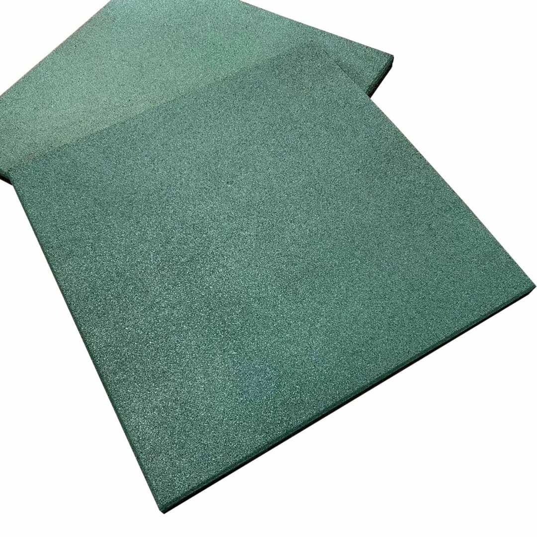 Caucho en Palmeta Cosmic Verde Oscuro 500x500x25 mm