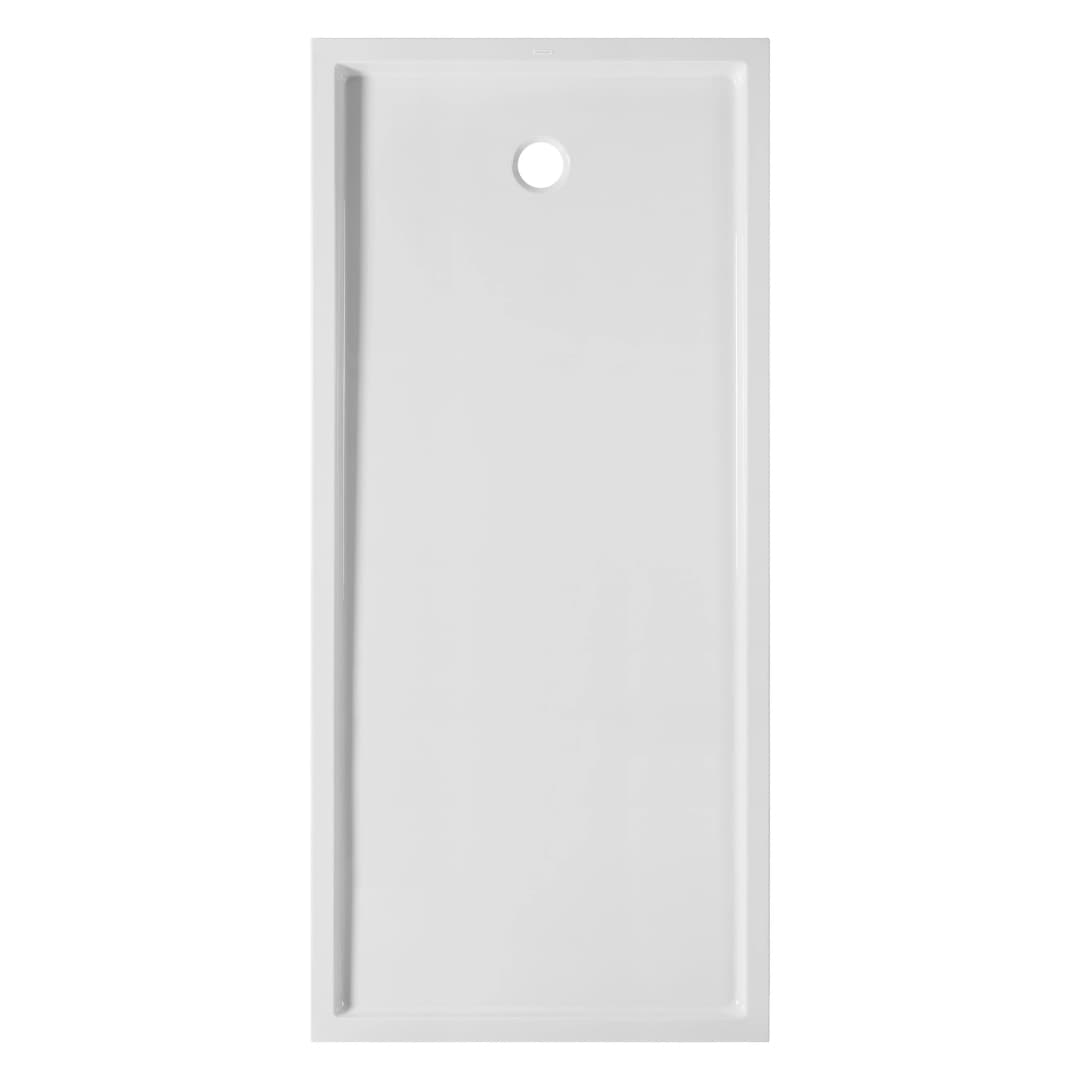 Receptáculo Piano 160x80 cm Blanco Sin Desagüe