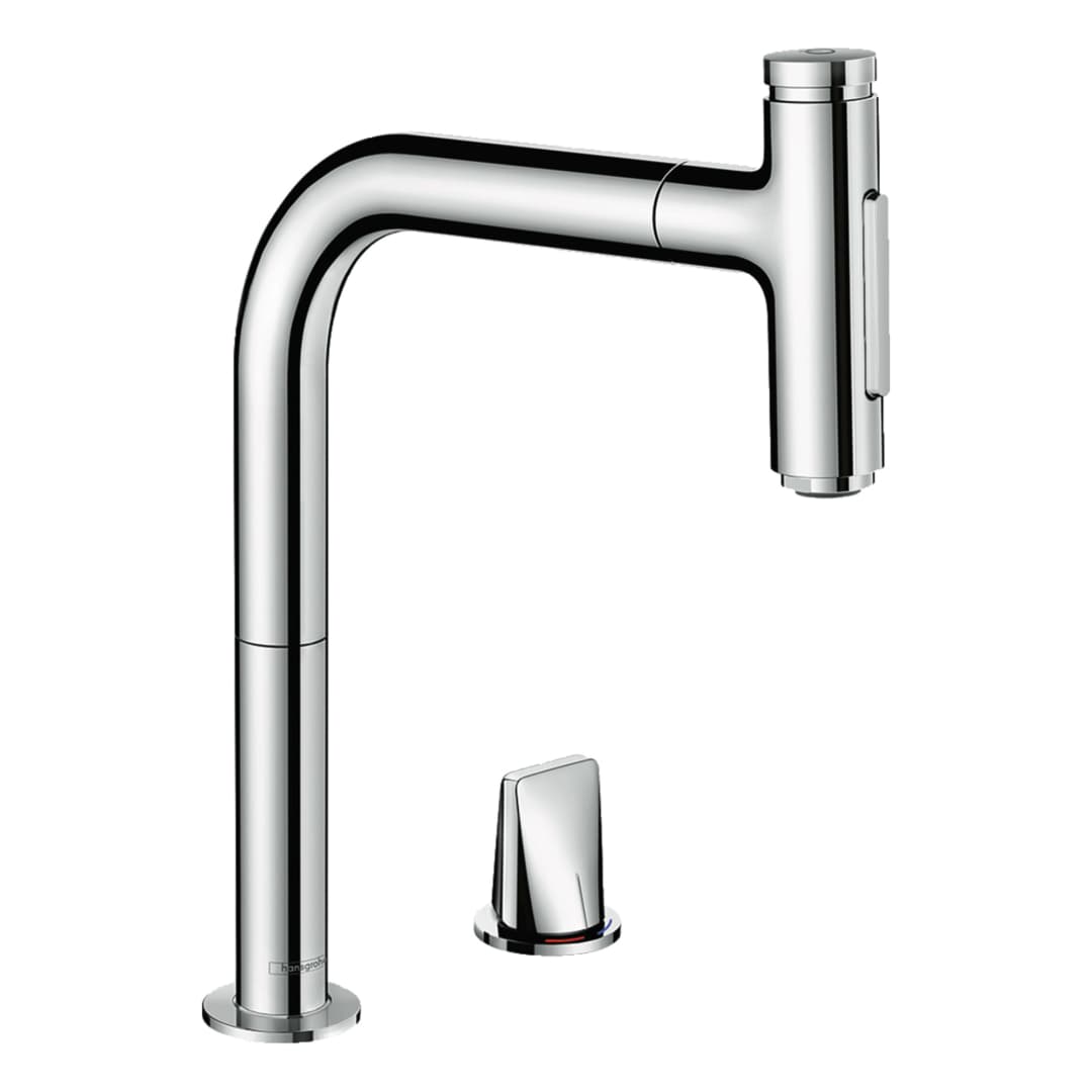 Grifería Cocina Metris Select M71 Caño Extraíble 1 Jet 73818000 Cromada