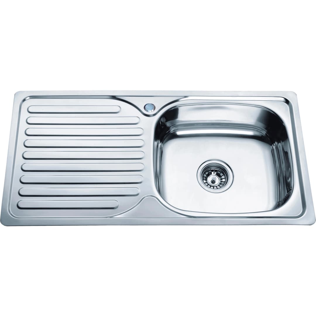 Lavaplatos Soho 1 Cubeta y Escurridor Acero 435x860x170 mm