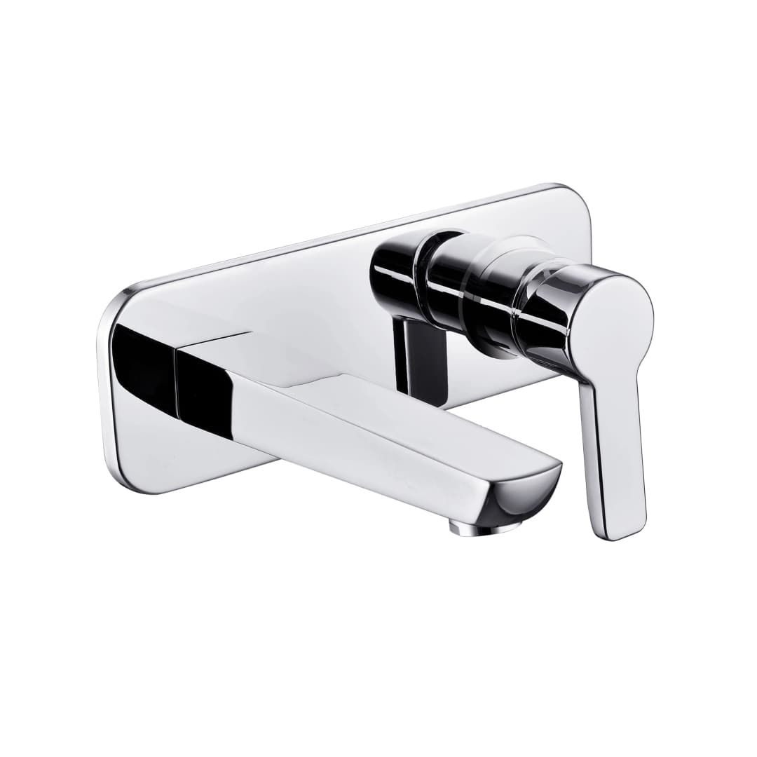 Grifería Lavamanos Trento Muro 16 cm Cromada