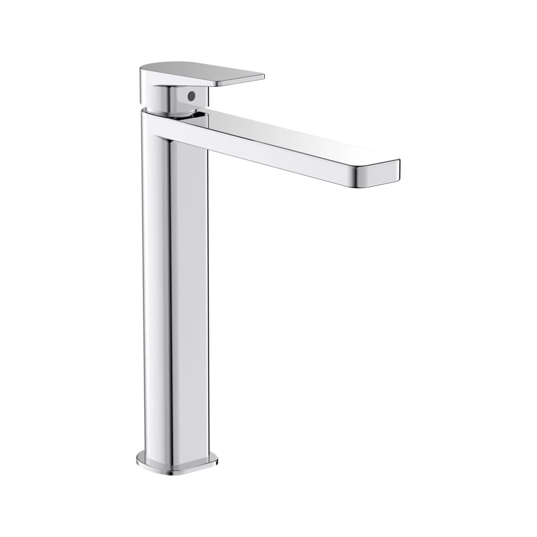 Grifería Lavamanos Luxor Alta 20 cm Coldstart Cromada