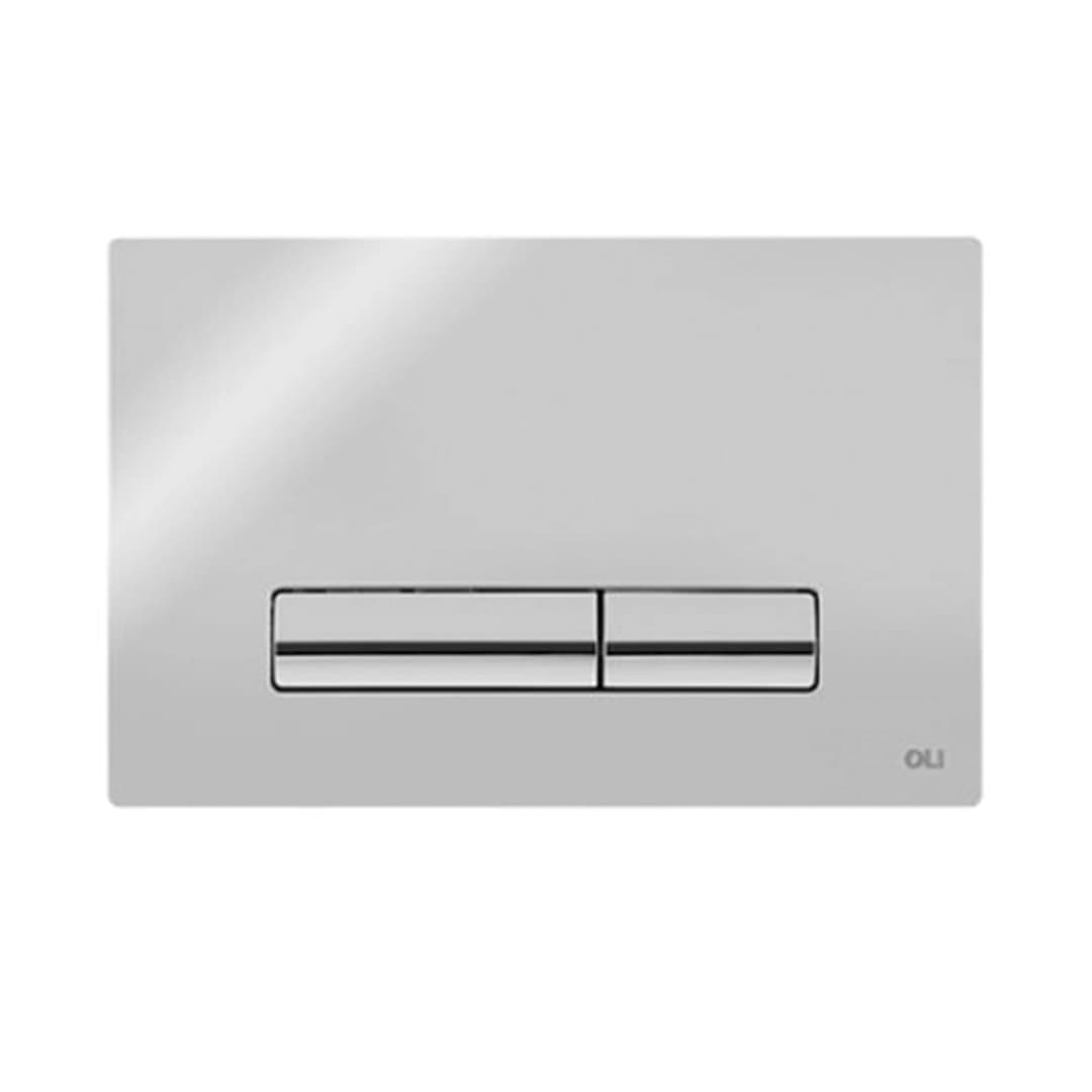 Placa De Accionamiento Glam Doble Cromada 270x190x6.5 mm