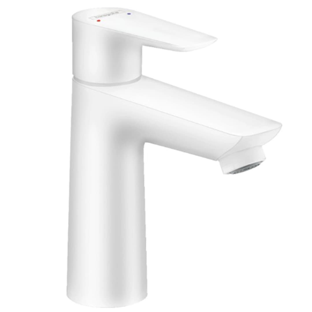 Griferia Lavamanos Talis E 11 Cm C/Desagüe 71710700 Blanco Mate