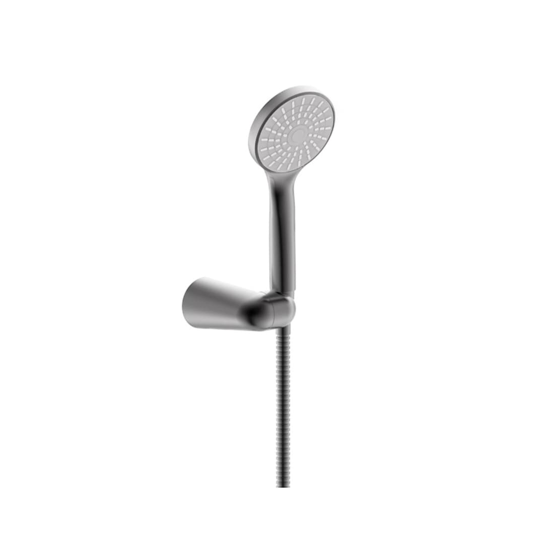 Set Soporte Ducha Boston Level Con Ducha Fono Gun Grey