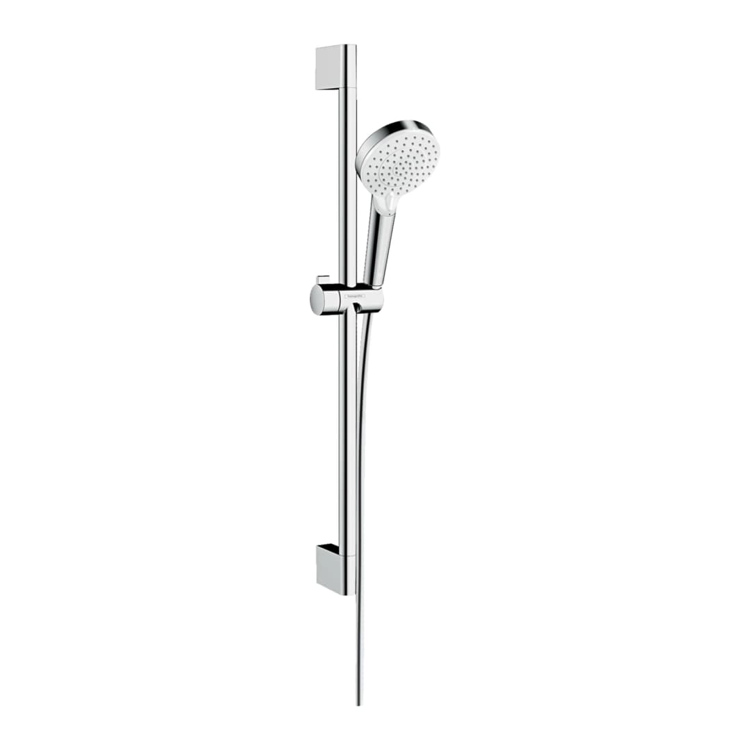 Set Barra Ducha Crometta Green 26555400 Blanco Cromo
