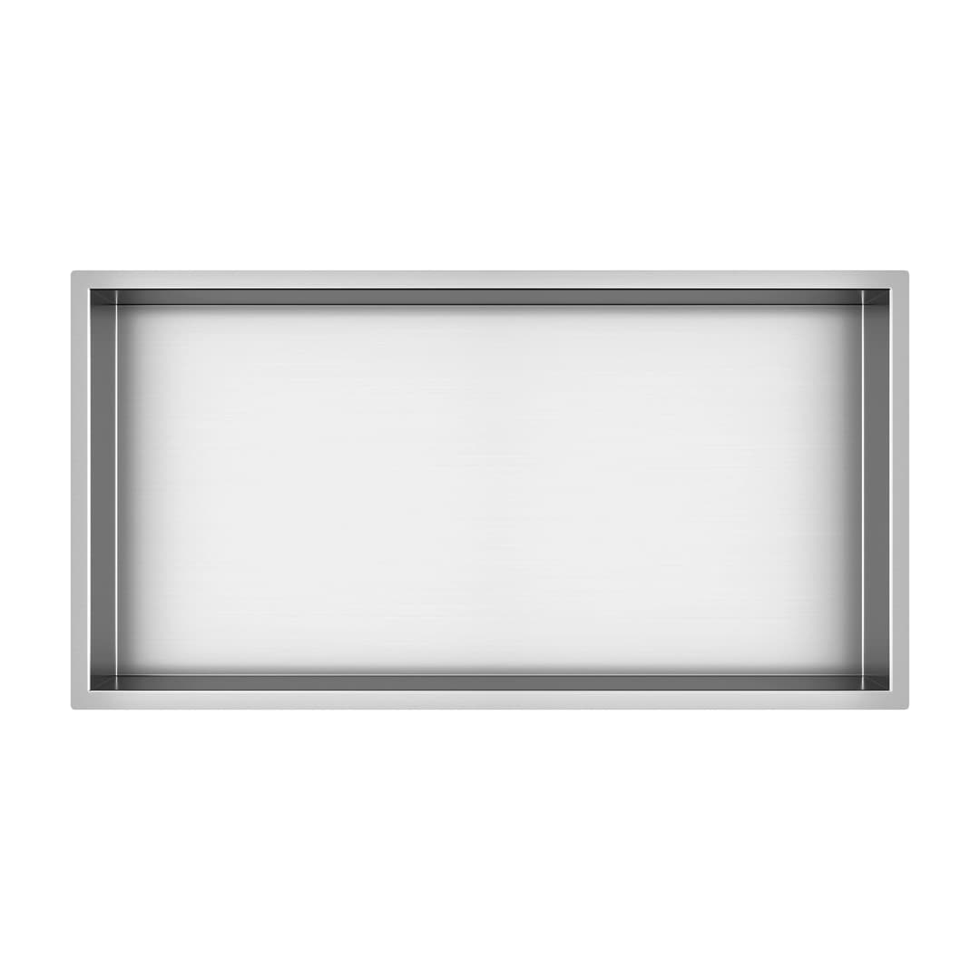 Nicho de Ducha Block Acero Inoxidable 304 Gris 63x33x10 cm