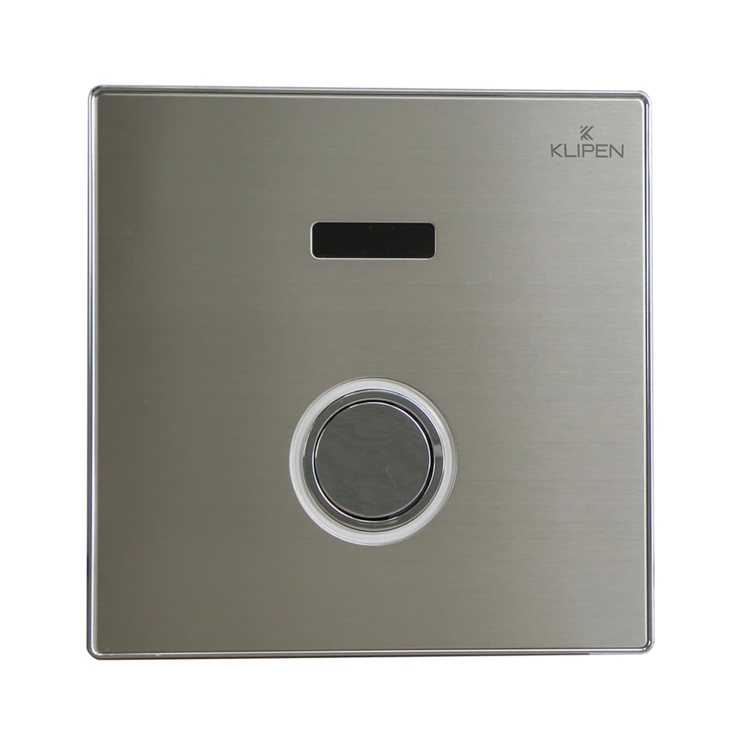 Fluxor WC Public Empotrado Sensor Led Botón Presión Manual Cromado