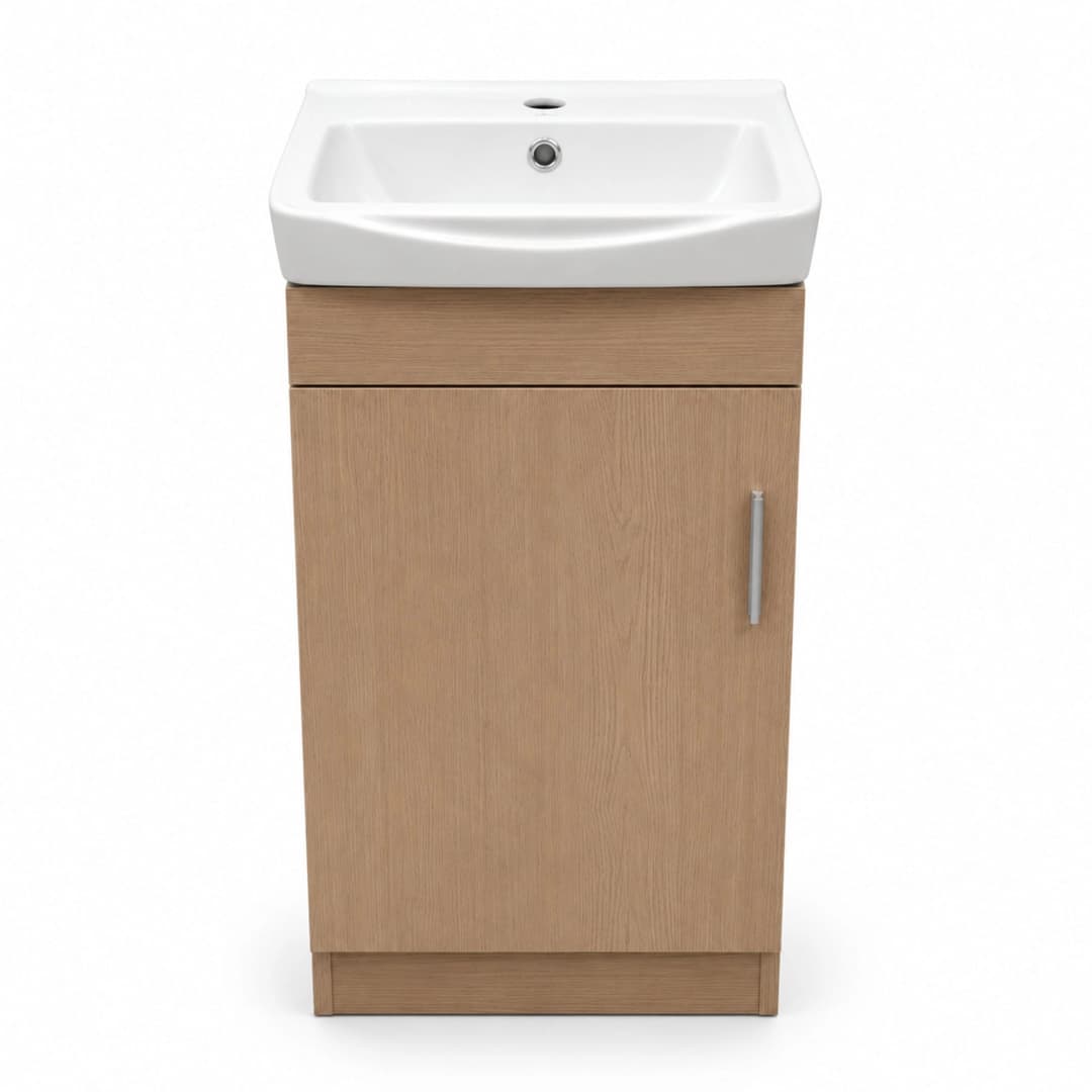 Mueble de Baño Bali con Lavamanos 435x360x830 mm 1 Puerta Abedul