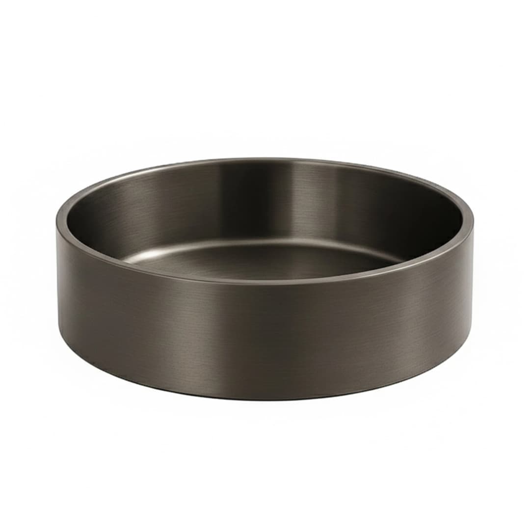 Lavamanos Sobrecubierta Inox Satinado Gun Grey 405 mm