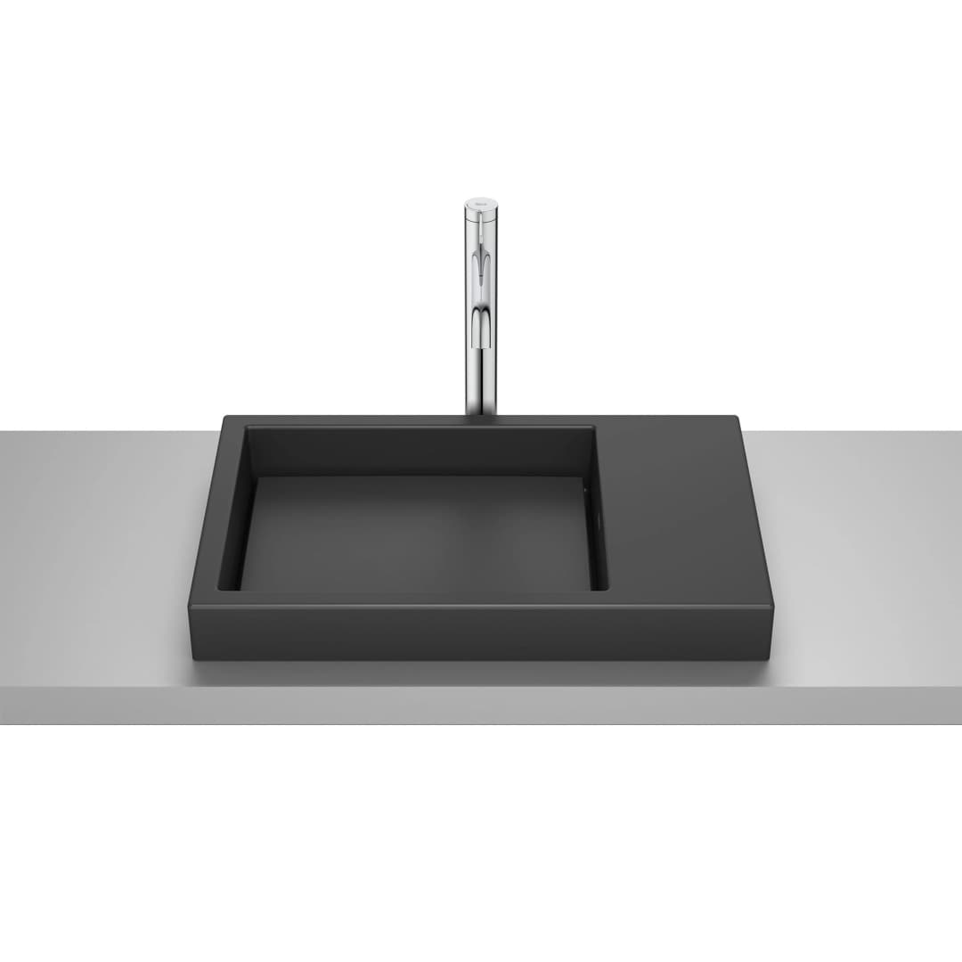 Lavamanos de Sobreponer Horizon Skyline Negro 600x380x70 mm