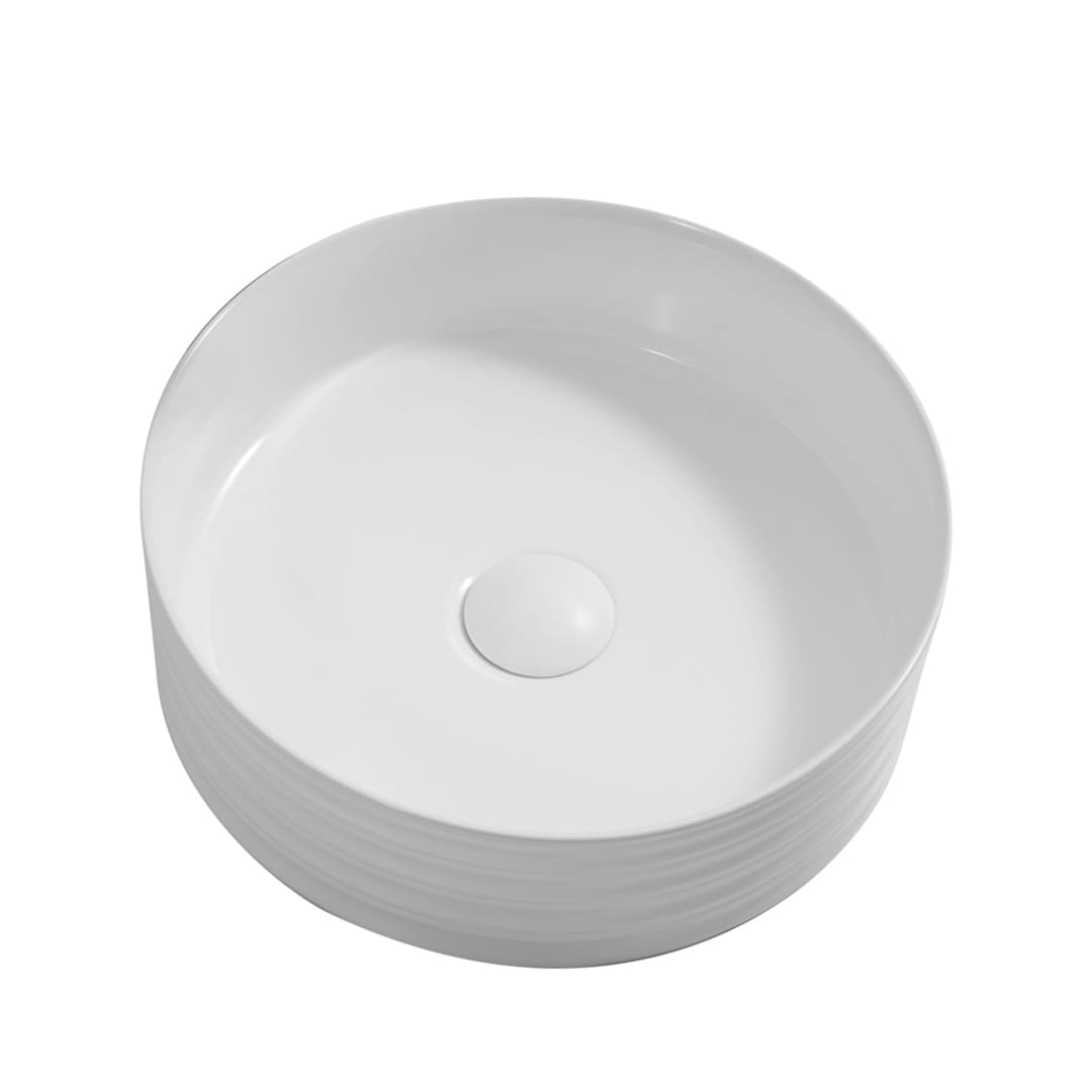 Lavamanos de Sobreponer Vitally Blanco Redondo sin Rebalse 360x360x115 mm