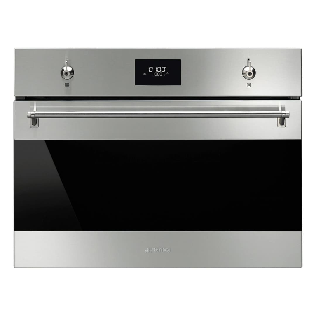 Horno Microondas Compacto Smeg Inox 60 Cm