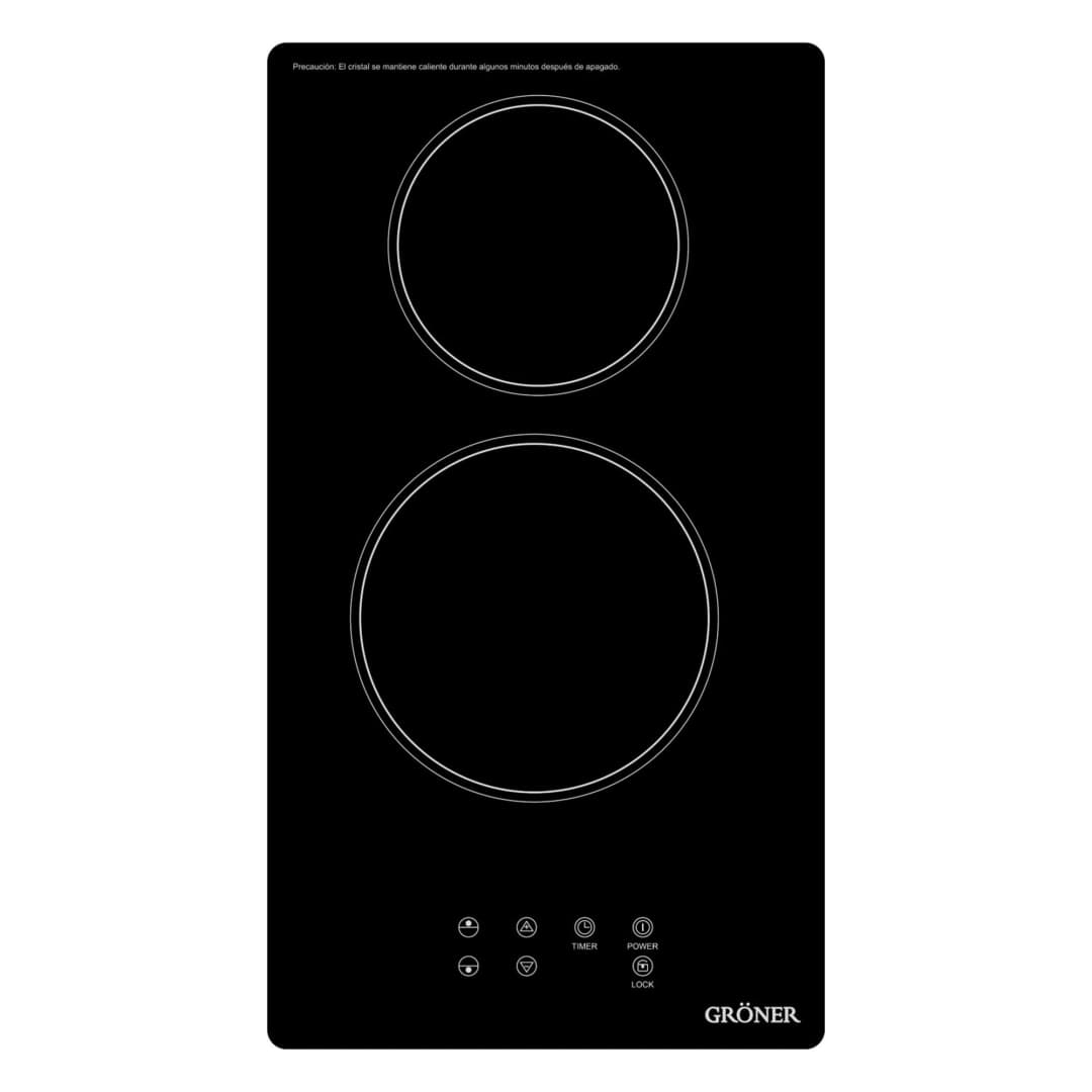 Encimera Vitrocerámiza 2 Zonas QES2Tb 30x52 cm