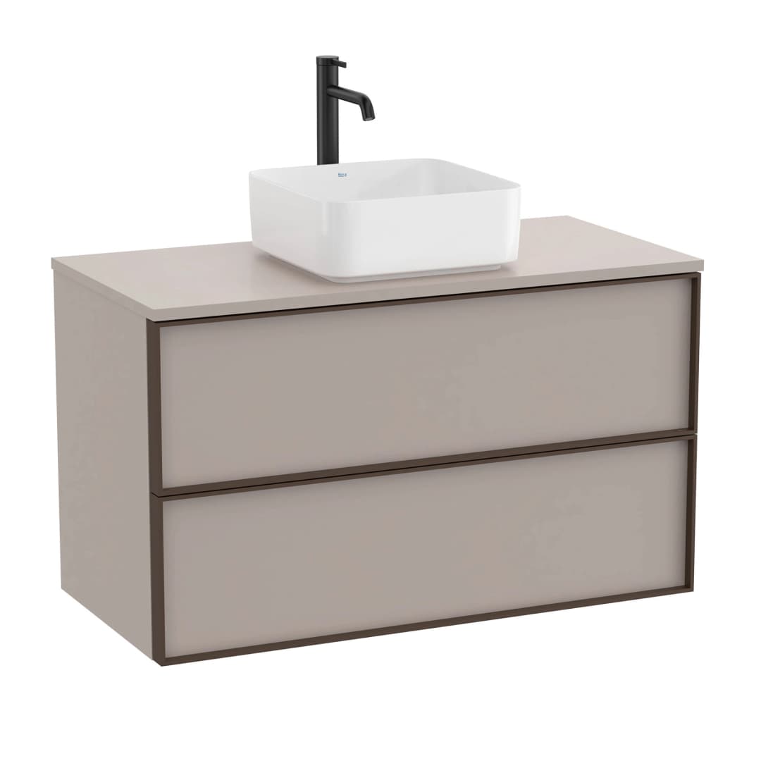 Mueble de Baño Inspira sin Lavamanos 1000x490x580 mm 2 Cajones Gris Arena