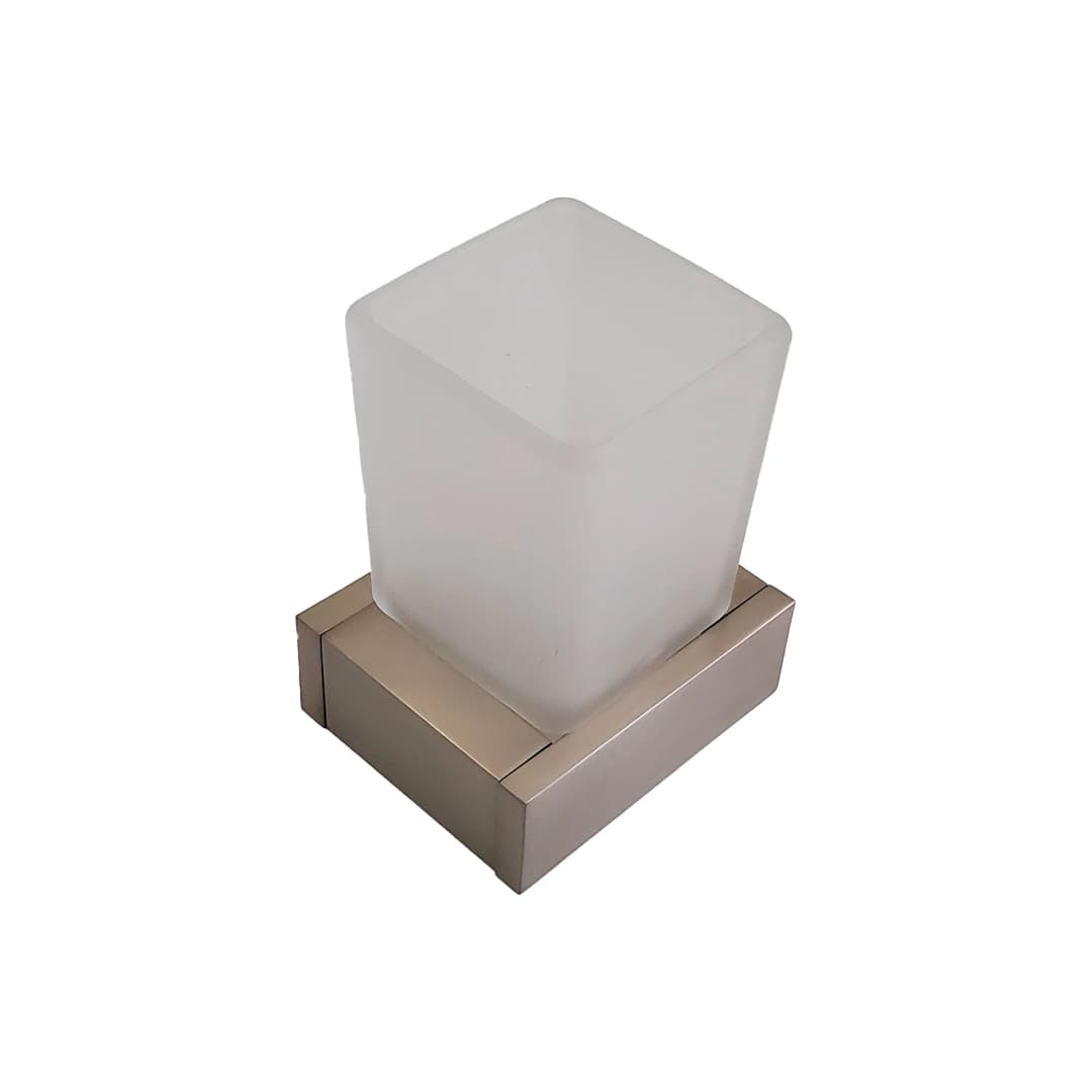 Portavaso Kubika Latón Grafito 8.4x7x10.5 cm