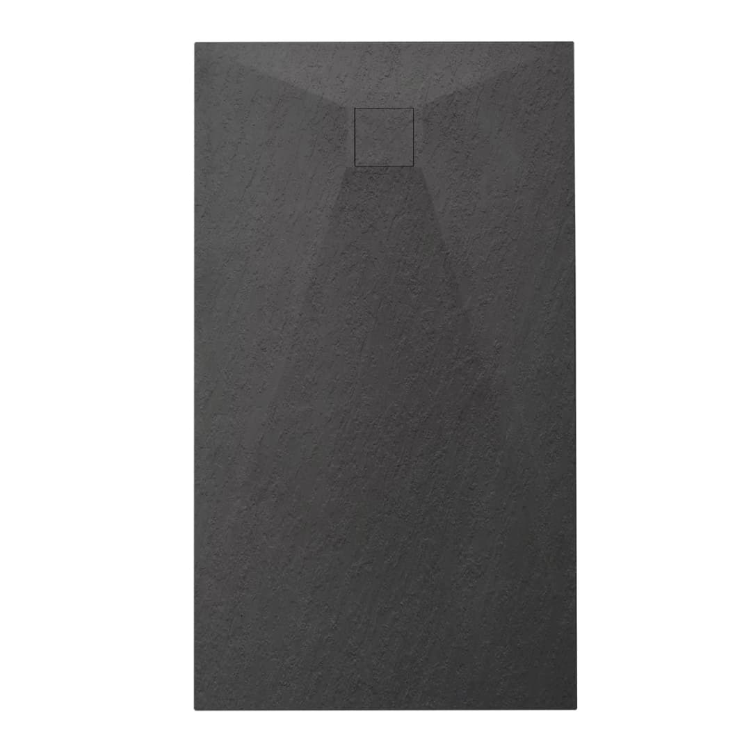 Receptáculo Slim Antideslizante Negro 1200x800 mm