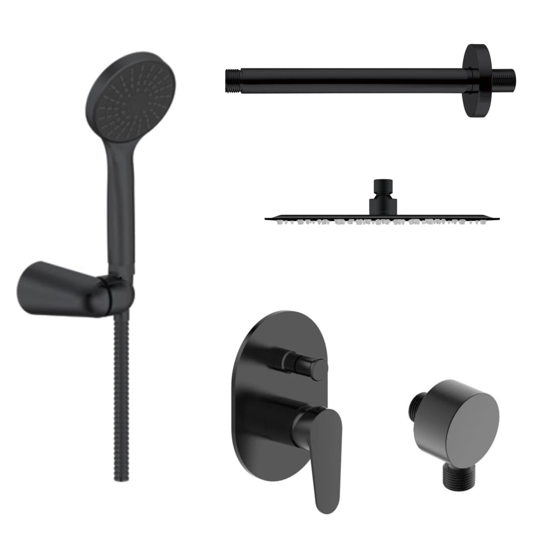 Pack Grifería de Ducha Klipen Negro