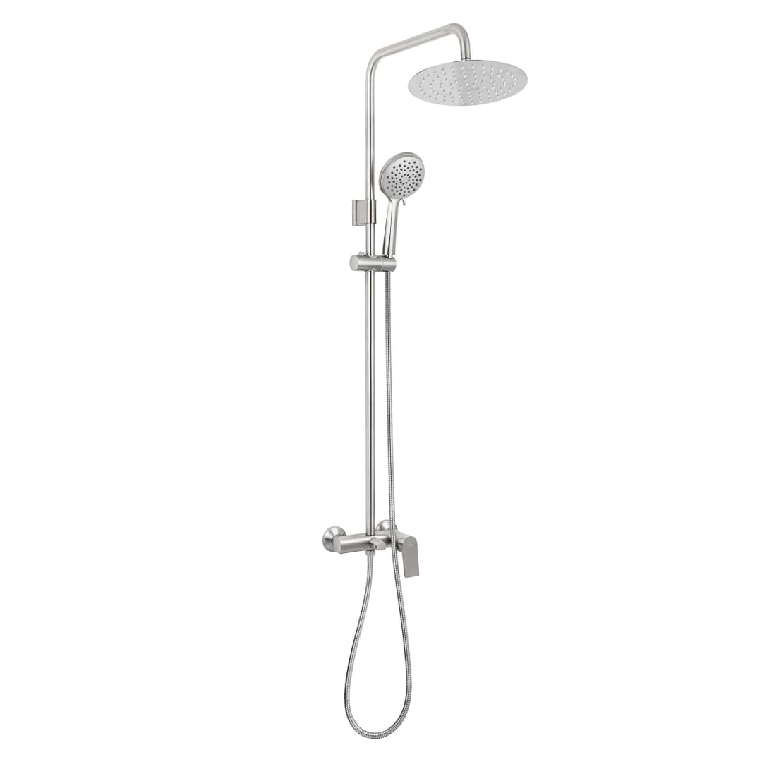 Columna Ducha Luxor 25 cm Brushed Nickel